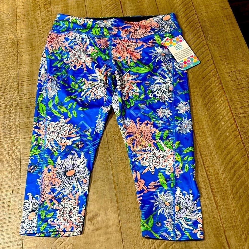 Moisture wicking cute capris by LuLa Roe.